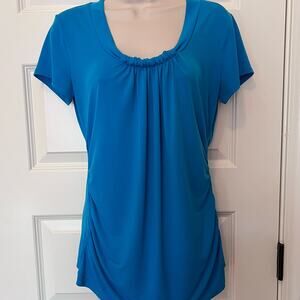 New York & Company Women’s Turquoise Blue Top, Size M